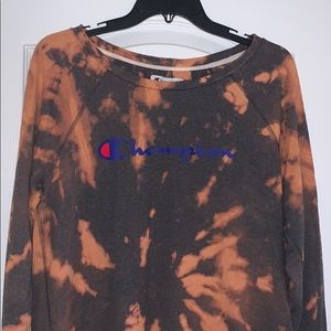 Long sleeve champion tie dye shirt (WORN ONCE)